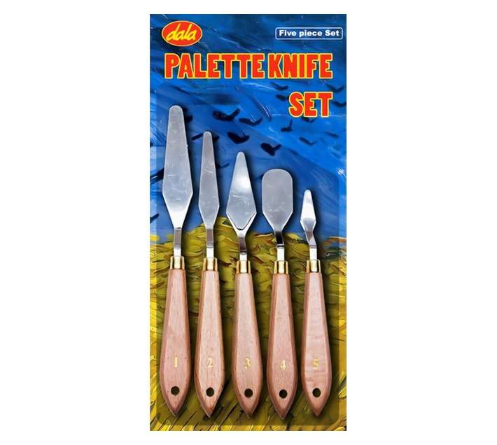 Dala 5 Piece Palette Knife Set - Brown