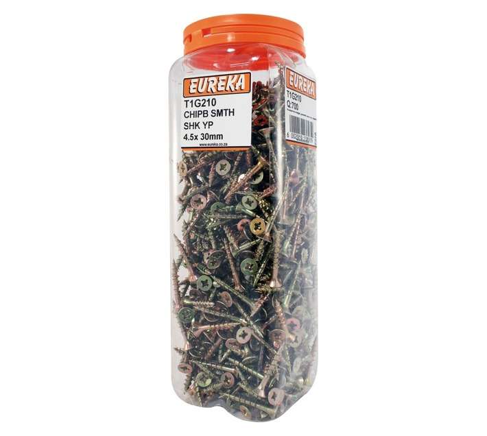 Eureka 4.5 x 30mm Chipboard Smooth Shank Yp (Q700)