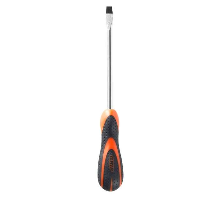 Grip 8mm x 150mm Flat Point Professional Screwdriver