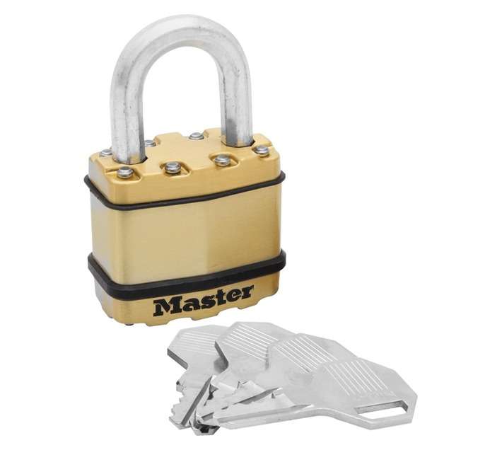 Master Lock Excell Padlock - Laminated Oct (45mm) Brass