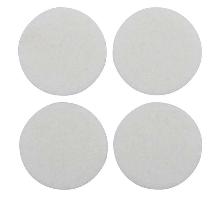 Safe Top Adhesive Felt Pads Round - White (35mm x 4 Pads)