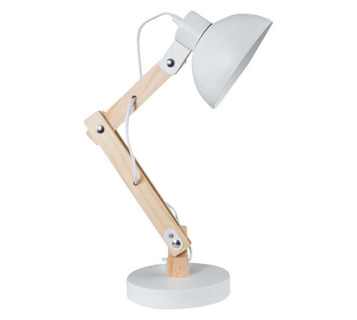 Bright Star Lighting Metal and Wood Desk Lamp (60W)