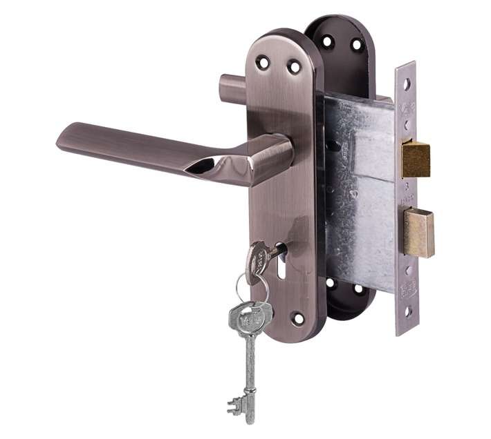 Yale Cuneo 3 Lever Lockset - Black