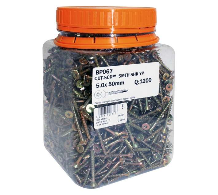 Eureka 5 x 50mm Cut Screw Smooth Shank (1200 Pack)