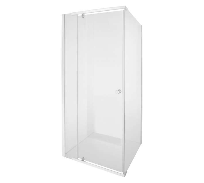 Aqua D'Or Alpine Epoxy Pivot Shower Door - White (880 x 880 x 1850mm)