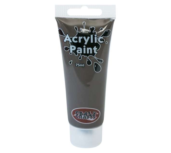 Acrilex Craft Acrylic Paint - Dark Brown (75ml)