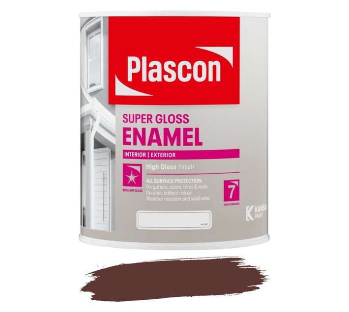Plascon Super Universal Enamel Doors and Trims - PWD Brown (1L)
