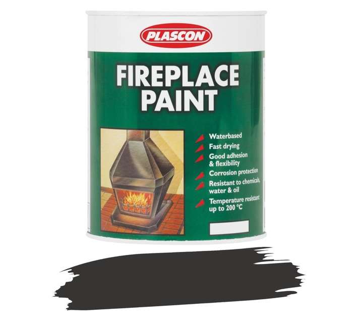 Plascon Fireplace Paint - Black (1L)