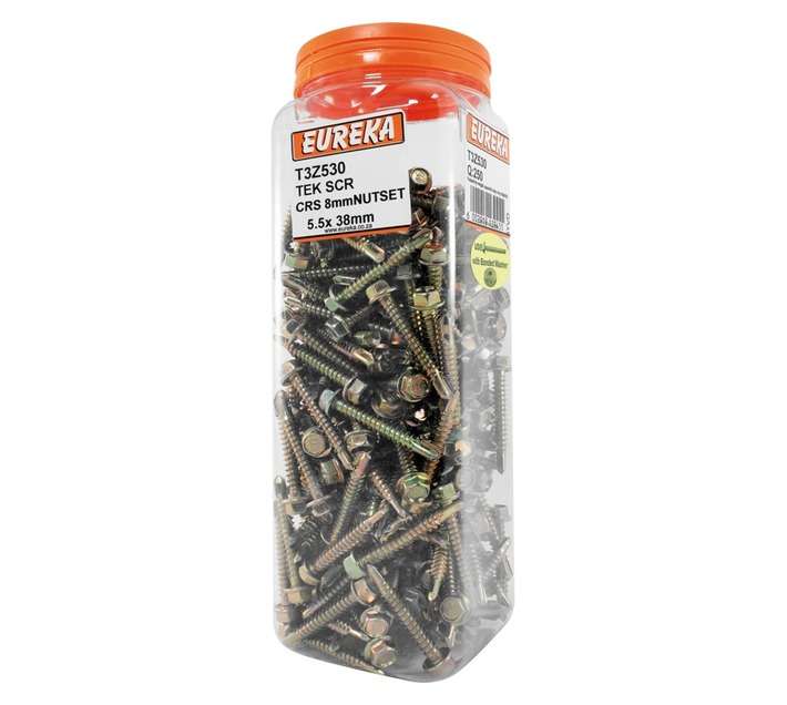 Eureka 5.5 x 38mm Tek Screw Hex coarse (Q250)