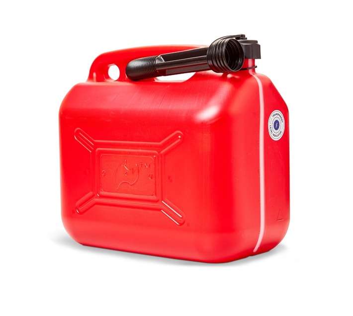 Topline Plastic Jerry Can - Red (10L)