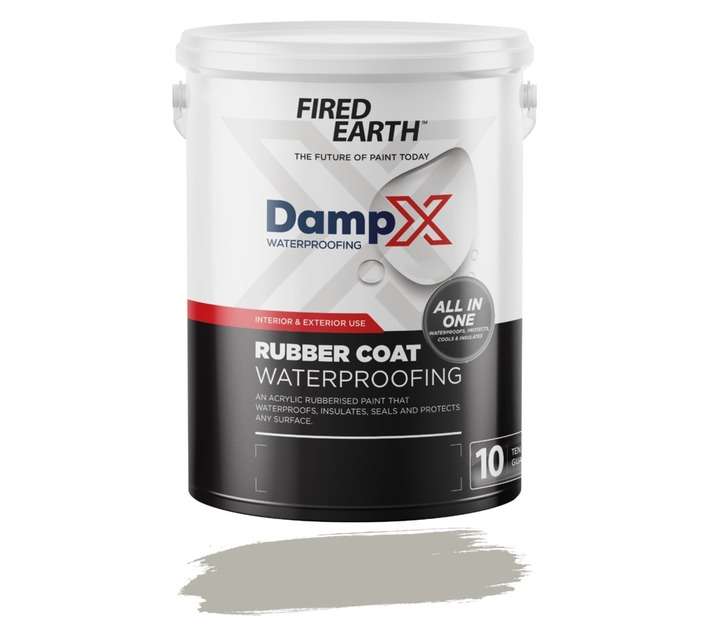 Fired Earth DampX Rubber Coat Waterproofing - Grey (5L)