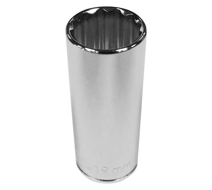 Mastercraft D/Wall Socket 3/8 Inch Dr 12 Pt - Chrome (19mm)