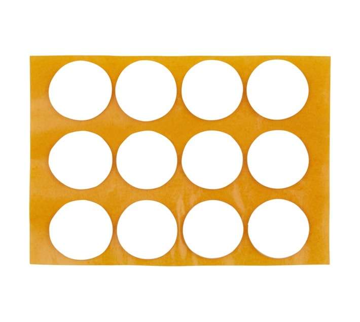 Safe Top Adhesive Non Slip Bumper Round - White (20 x 2.5mm x 12 Pads)