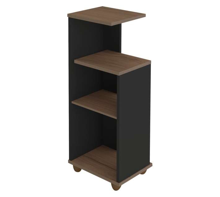 Click Furniture Bis End Side Table - Walnut Black (250 x 330 x 785mm)