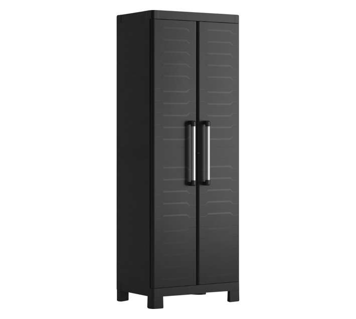 Keter Detroit Tall Cabinet - Black (650 x 450 x 1820mm)