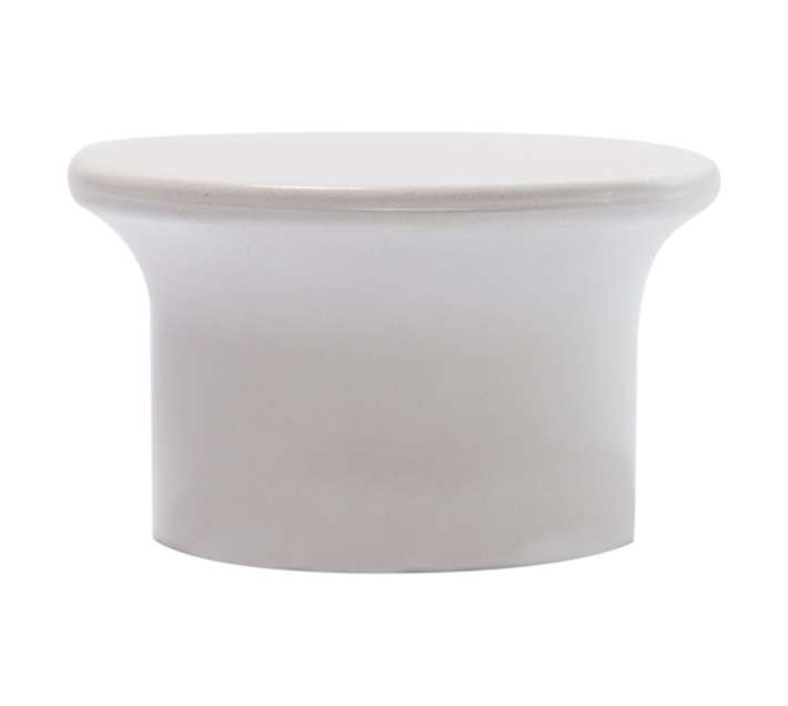 Designer Flat End Caps - White (110 x 34 x 165mm)