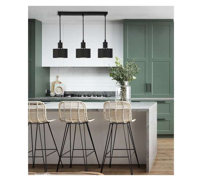 Bright Star Lighting 3 Light Chandeliers - Black (60W)