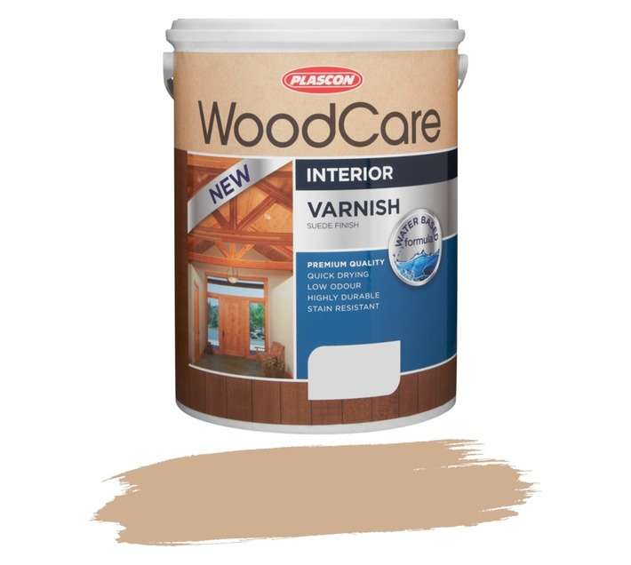 Plascon WoodCare Varnish Ultra Suede - Clear (1L)