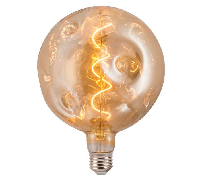 Design House Large E27 Lunar LED Bulb - Clear/Amber (4W)