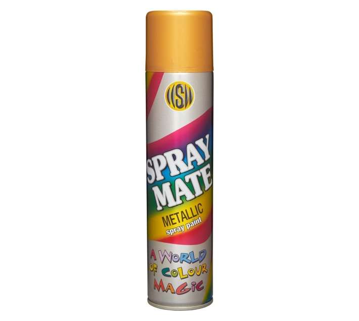 Spraymate Spray Paint Metallic - Rich Pale Gold (250ml)