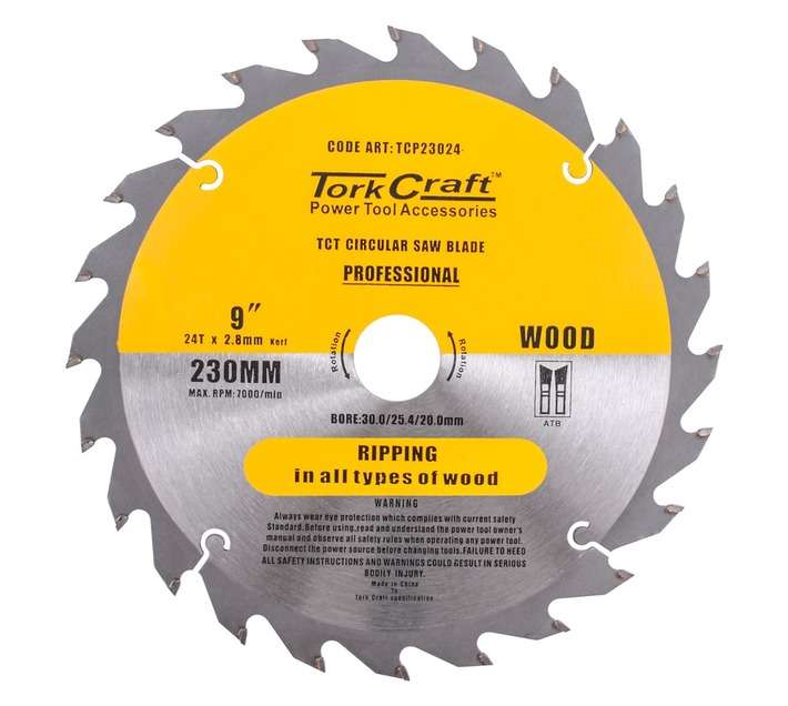 Tork Craft TCD23024 Contractors Circular Saw Blade (230mm)
