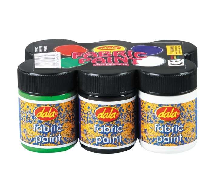 Dala 6 x Fabric Paint Set (50ml)