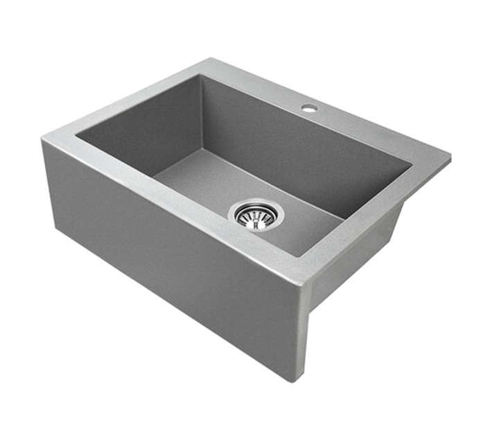 Laveo Komodo 1 Bowl Sink - Grey (580 x 490 x 190mm)