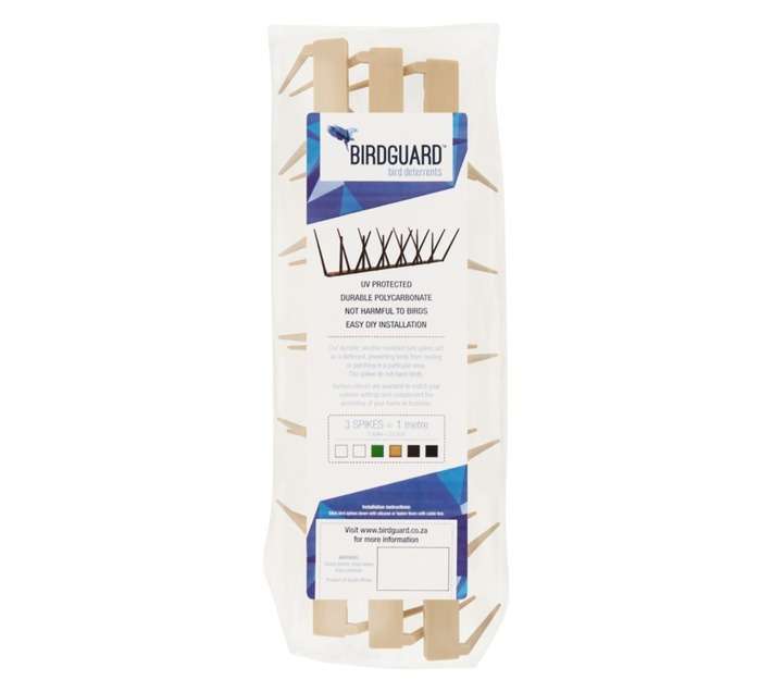 Birdguard 3 x Bird Spikes - Beige (1000mm)