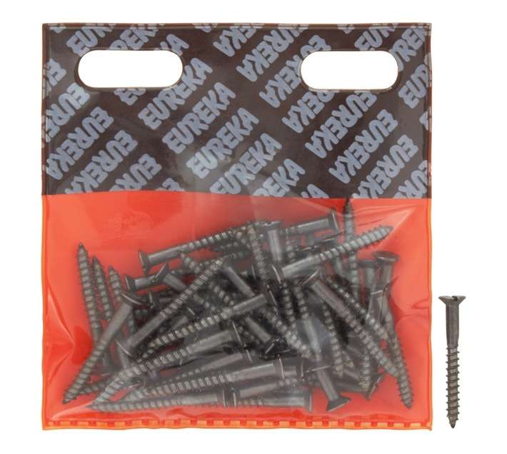 Eureka 1BK50U 4.5 x 40mm W/Screw Countersunk Steel (50 Pack)