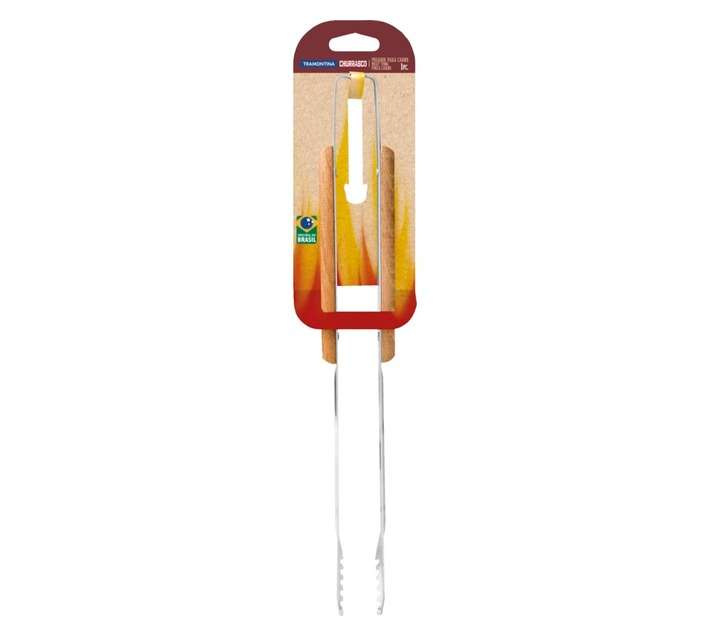 Tramontina Meat Tongs - Natural Wood (370mm)