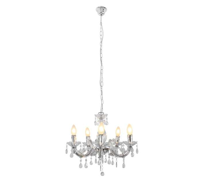 Eurolux 5 Light Odile Acrylic Chandelier - Clear