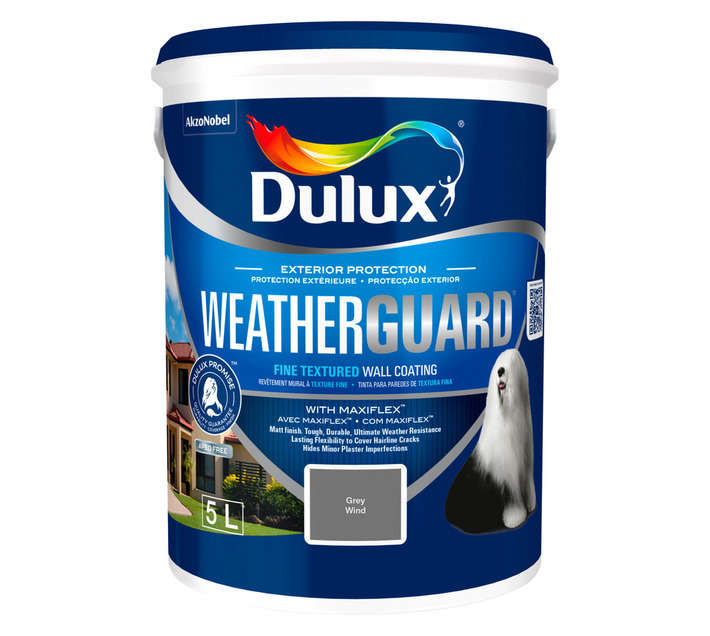 Dulux Weatherguard Fine Textured - Grey Wind (20L)