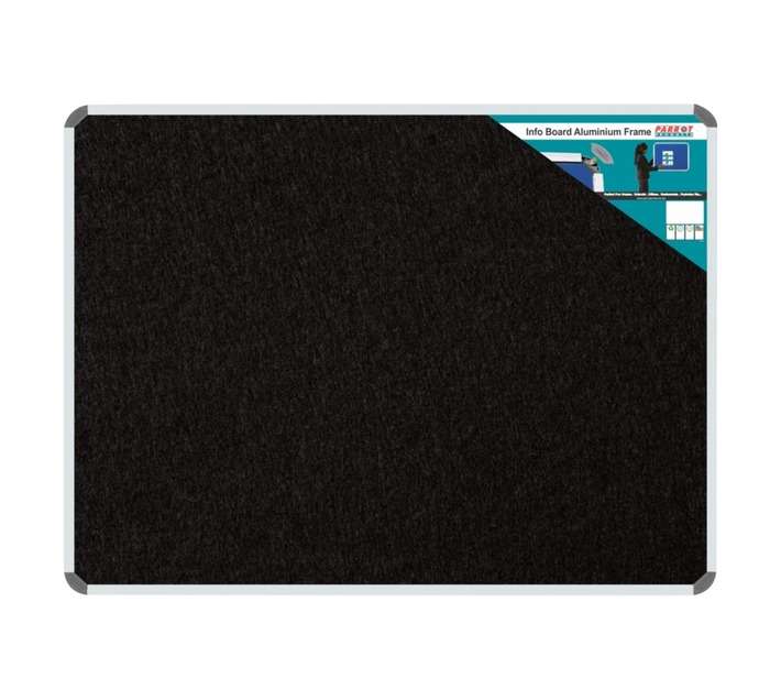 Parrot Products BD0770B Aluminium Frame Information Board - Black (2000 x 1200mm)