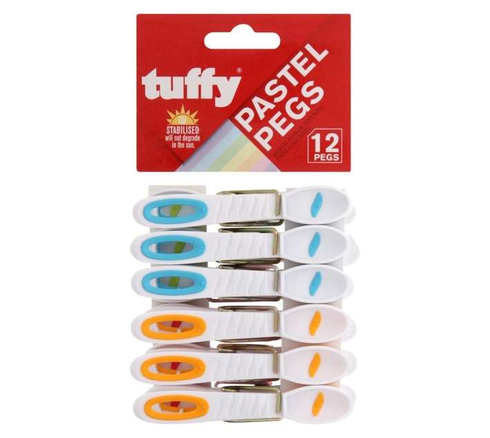 Tuffy 12 x Pastel Pegs