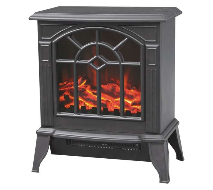 Goldair GFH-46 Fireplace Heater - Black (2000W)