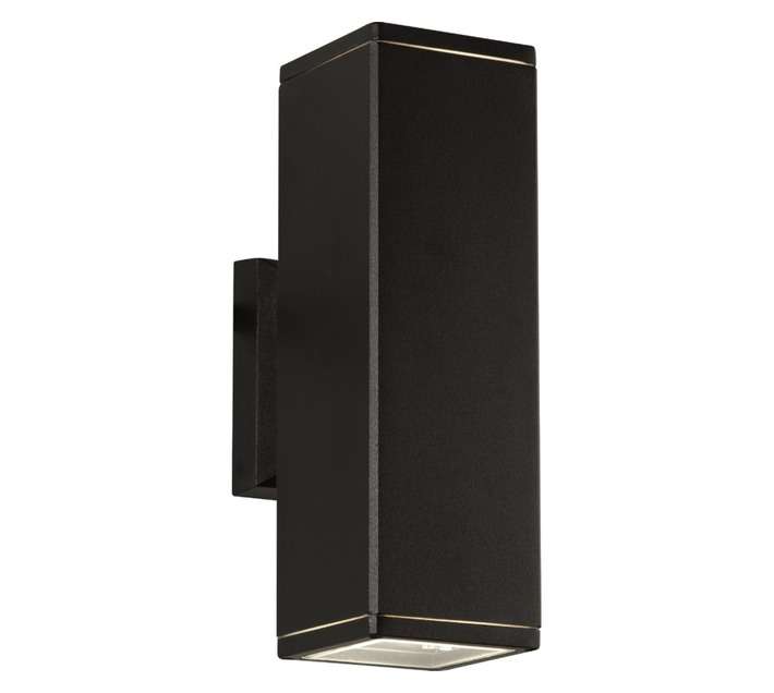 Radiant LS379GU10BL Square Beam Wall Light - Black (86 x 143 x 270mm)