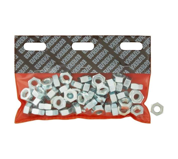 Eureka 10mm Galvanised Hex Nuts (50 Pack)