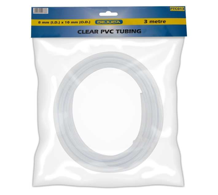 Libra PVC Standard Wall Tubing - Clear (8mm x 10mm x 3m)