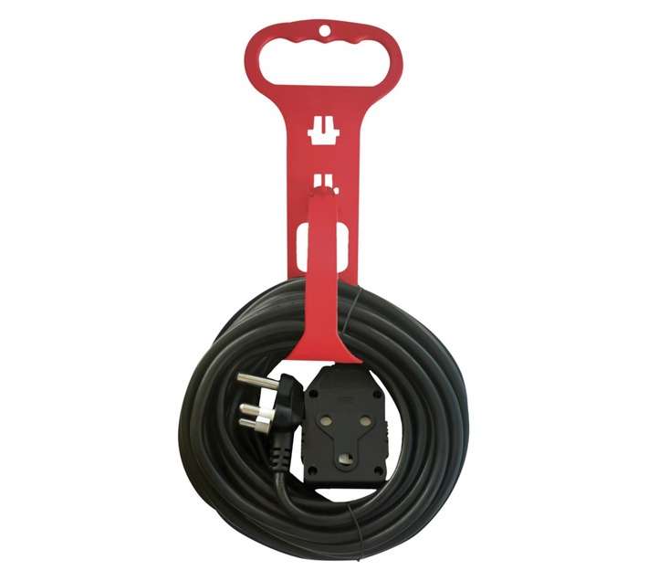 16A Double Janus Extension Lead - Black (10m)