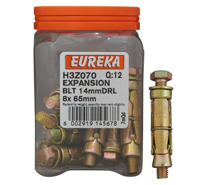 Eureka 8 x 65mm Expansion Bolt (12 Pack)