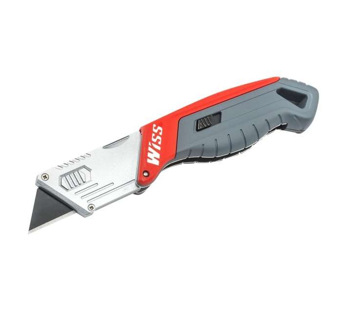 Crescent Wiss Folding Utility Knife - Black/Red