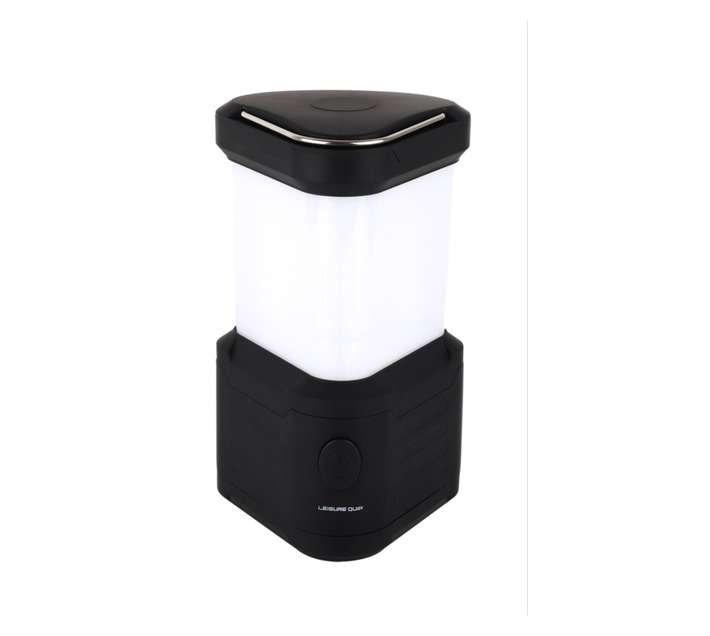 Leisure Quip USB Rechargable Camp Lantern with Power Bank - Black