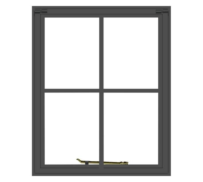 Five Point Steel E1 Steel Window Frame - Grey Oxide (533 x 65mm)