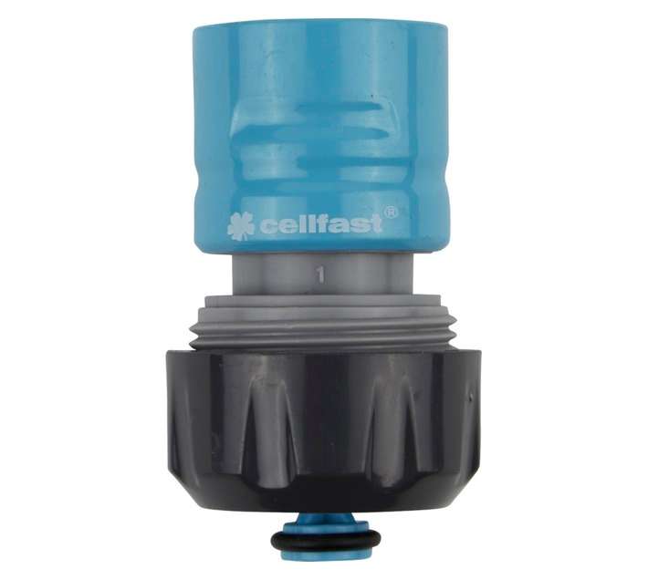 Cellfast CF51-625 Hose Quick Connector - Stop - Grey/Blue (19mm) Loose
