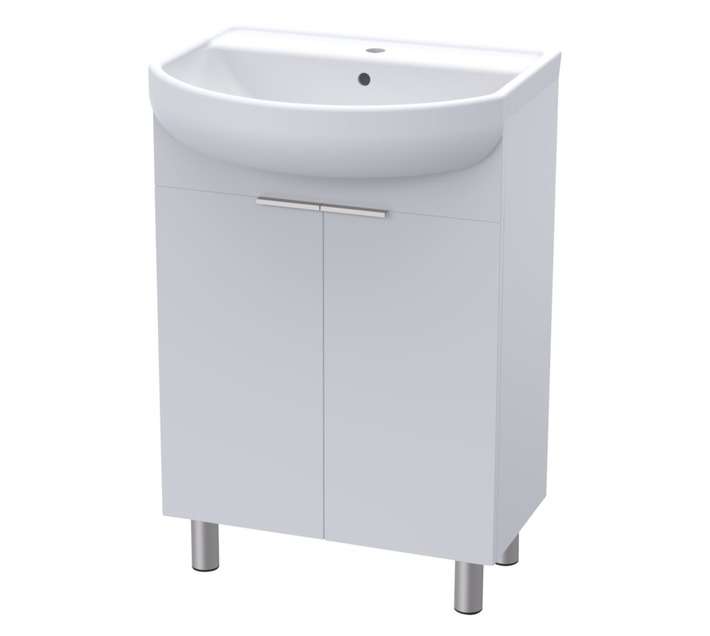 Luximo Design Floor Standing Kate Vanity Basin - White (550mm)