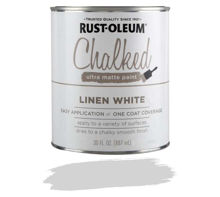 Rust-Oleum Chalked Ultra Matte Paint - Linen White (887ml)