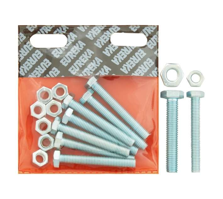Eureka 8 x 60mm Galvanised Screw and Nut Set (8 Pack)