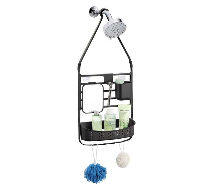 Bathroom Basics Large Shower Caddy - Black