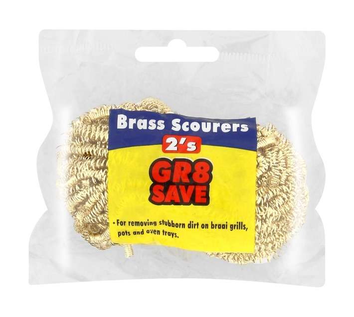 Gr8 Save 2 x Brass Scourers