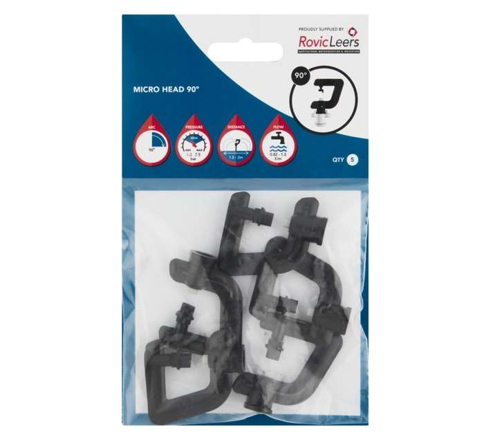 Hunter 5 x 90 Degree Micro Sprinkler Heads - Brown